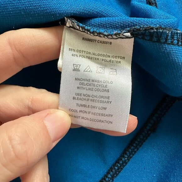 Vans Men's Button Up V-Neck Cardigan Sweater in Blue -L - Picture 7 of 8